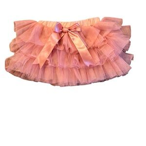 Pink Tulle Tutu Skirt with Bow Size 12-18 months